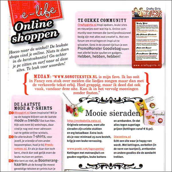 La Poupette in het blad Fancy